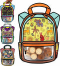 20 Pack Goodie Bags for Kids Birthday Party Supplies - Bulk Gift Bag for Favors, Food, and Candy with Resealable Ziplock Seal (Tropical Crew/Small)