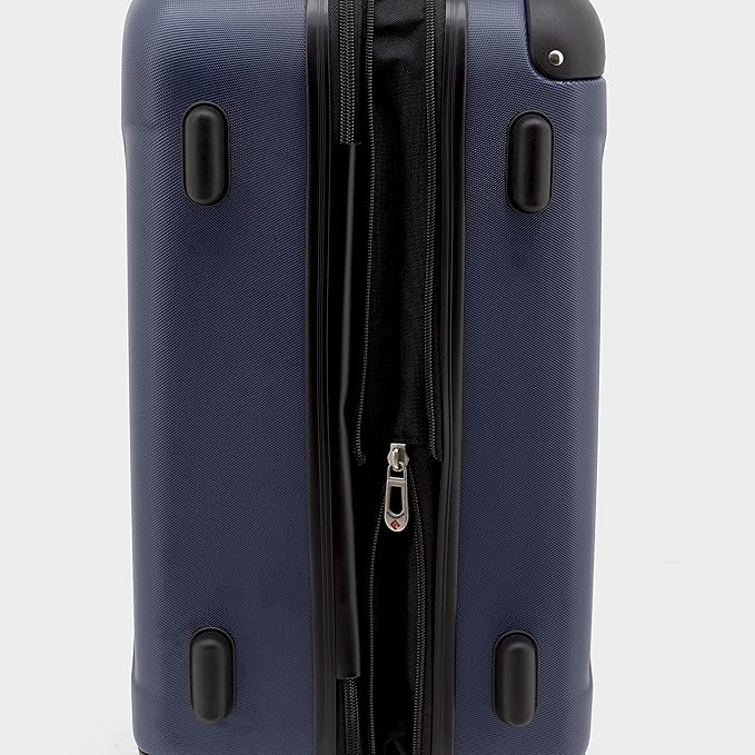 Travelers Club Chicago Hardside Expandable Spinner Luggages, Navy Blue, 5 Piece Set, TCL-77995-410