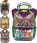 20 Pack Goodie Bags for Kids Birthday Party Supplies - Bulk Gift Bag for Favors, Food, and Candy with Resealable Ziplock Seal (Woosie/Large)