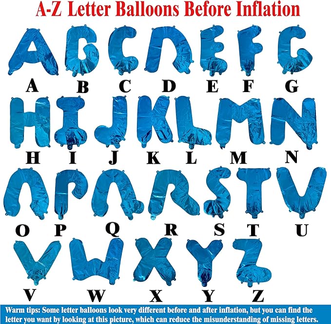 TONIFUL 52 Pieces 16 Inch Purple Letter A-Z Balloons,Custom Phrase Mylar Foil Alphabet Letter DIY Personalized Phrase Banner for Birthday Anniversary Celebration Graduation Party Supplies Decoration