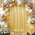 40x10 ft Wrinkle Free Gold Sequin Backdrop Curtain for Parties,Thick Not Fall Glitter Wedding Backdrop Drapes,8 Panels 5x10ft Shimmer Photo Wall Back Drop Cloth for Graduation Photography Background