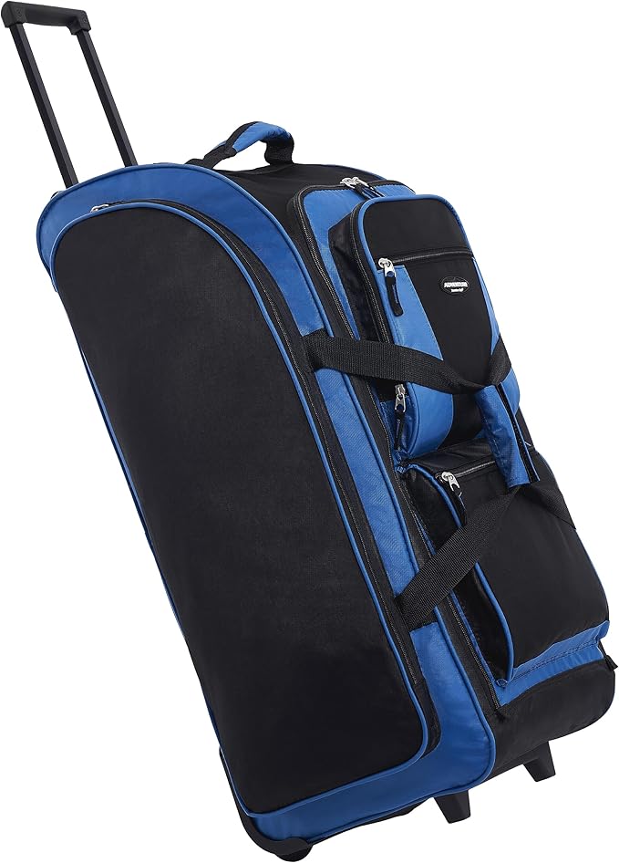 Travelers Club Xpedition 30 Inch Multi-Pocket Upright Rolling Duffel Bag