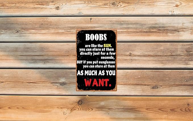Funny Humorous Sarcastic Metal Vintage Sign Outdoor Wall Decoration For Home Cafe Bar Club Shop Farm Garden Countryside Holiday Gift Tin Sign 8x12 in