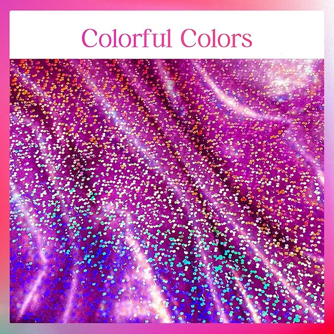 Black & Fuchsia Red Holographic Tablecloth - 40" x 108" Hot Pink Party Decor - Iridescent Plastic Table Cloth for Valentine's Day, Birthday, Halloween & Baby Showers