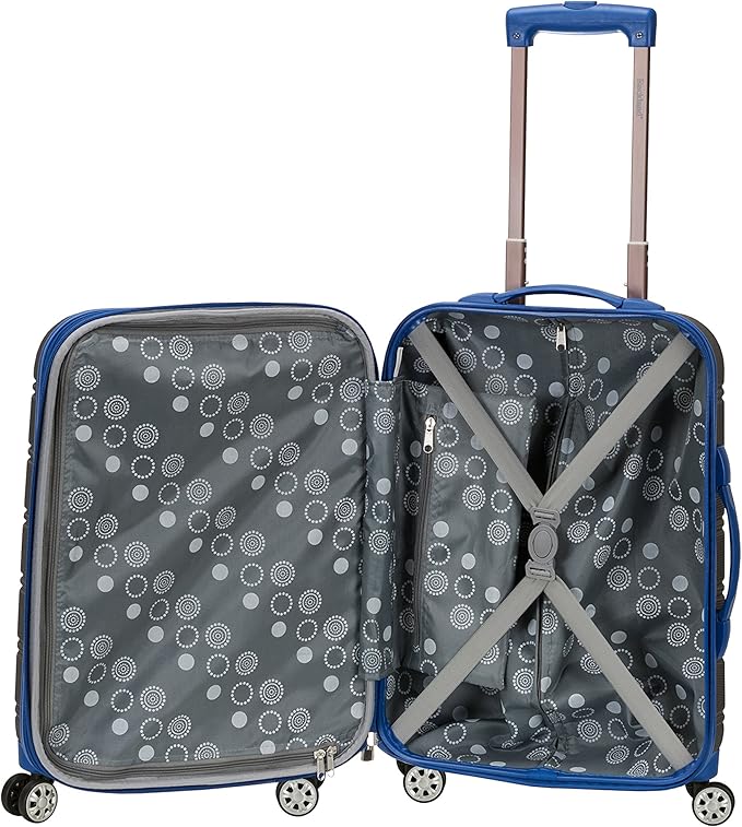 Rockland Melbourne Hardside 2 Piece Expandable Spinner Wheel Luggage Set, (20"/28"), Grey