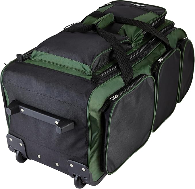 Travelers Club Xpedition 30 Inch Multi-Pocket Upright Rolling Duffel Bag
