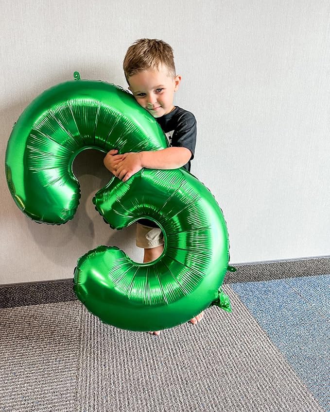 13 Balloon Number, Green Number 13th 31th Birthday Balloons 40 Inch, 13 or 31 Years Old Green Birthday Decorations for Boys Girls, 13th Anniversary Decorations