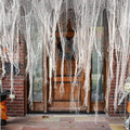 Watayo 196 x 39 Inch Halloween Creepy Cloth, Large White Scary Spooky Cheese Cloth, Windows Entryways Cover Gauze for Halloween Party Outdoor Home Wall Decor Supplies