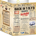 53rd Birthday Card for Women Men - Back In 1973 Newspaper - 53 rd Happy BIRTHDAY card - 53 birthday gift for Her Him - JUMBO size - 53rd birthday decorations Dad Mom - Best gifts for 53 year old