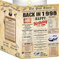 28th Birthday Card for Women Men - Back In 1998 Newspaper - 28 th Happy BIRTHDAY card - 28 birthday gift for Her Him - JUMBO size - 28th birthday decorations Dad Mom - Best gifts for 28 year old
