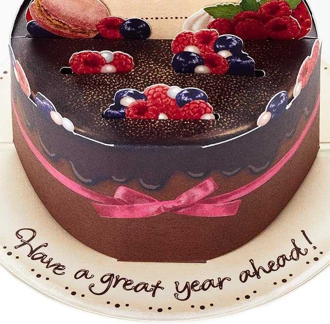 Hallmark Pop Up Birthday Card (Chocolate Cake)